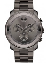 Movado Bold  Quartz Men's Watch, Stainless Steel, Grey Dial, 3600277
