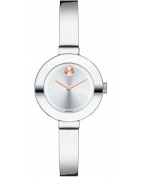 Movado Bold  Quartz Women's Watch, Stainless Steel, Silver Dial, 3600284