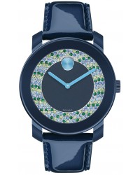 Movado Bold  Quartz Women's Watch, Ion Plated Steel, Blue Dial, 3600320