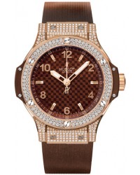 Hublot Big Bang 38mm  Quartz Women's Watch, 18K Rose Gold, Brown Dial, 361.PC.3380.RC.1704