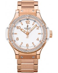Hublot Big Bang 38mm  Quartz Women's Watch, 18K Rose Gold, White Dial, 361.PE.2010.PE.1104