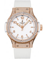 Hublot Big Bang 38mm  Quartz Women's Watch, 18K Rose Gold, White Dial, 361.PE.2010.RW.1704
