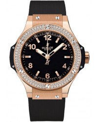 Hublot Big Bang 38mm  Quartz Women's Watch, 18K Rose Gold, Black Dial, 361.PX.1280.RX.1104