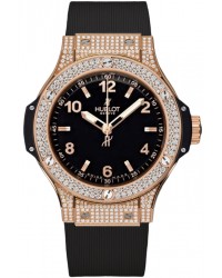 Hublot Big Bang 38mm  Quartz Women's Watch, 18K Rose Gold, Black Dial, 361.PX.1280.RX.1704