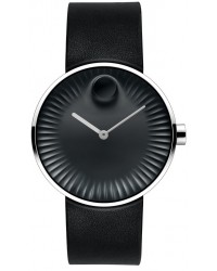 Movado Edge  Quartz Men's Watch, Stainless Steel, Black Dial, 3680002