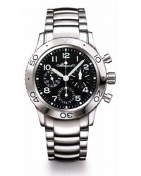 Breguet Type XX  Chronograph Automatic Men's Watch, Stainless Steel, Black Dial, 3800ST/92/SW9