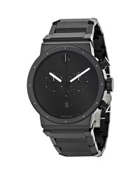 Movado Sapphire  Chronograph Quartz Men's Watch, PVD, Black Dial, 606801