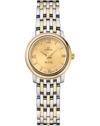 Omega De Ville  Quartz Women's Watch, Stainless Steel, Gold Dial, 424.20.24.60.08.001