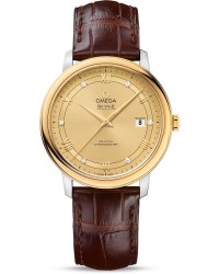 Omega De Ville  Automatic Men's Watch, Steel & 18K Yellow Gold, Champagne Dial, 424.23.40.20.58.001