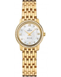 Omega De Ville  Quartz Women's Watch, 18K Yellow Gold, Mother Of Pearl Dial, 424.55.24.60.55.001