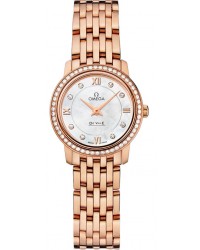 Omega De Ville  Quartz Women's Watch, 18K Rose Gold, Mother Of Pearl Dial, 424.55.24.60.55.002