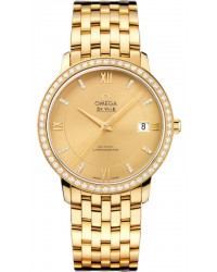 Omega De Ville  Automatic Men's Watch, 18K Yellow Gold, Champagne Dial, 424.55.37.20.58.001
