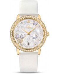 Omega De Ville  Automatic Women's Watch, 18K Yellow Gold, Silver Dial, 424.57.37.20.55.001