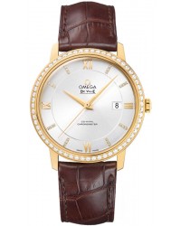 Omega De Ville  Automatic Women's Watch, 18K Yellow Gold, Silver Dial, 424.58.40.20.52.001