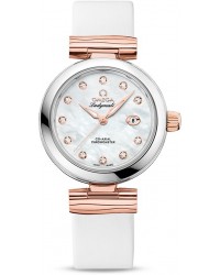 Omega De Ville Ladymatic  Automatic Women's Watch, Steel & 18K Rose Gold, Mother Of Pearl Dial, 425.22.34.20.55.004