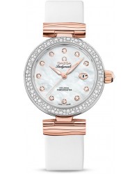 Omega De Ville Ladymatic  Automatic Women's Watch, Steel & 18K Rose Gold, Mother Of Pearl Dial, 425.27.34.20.55.004