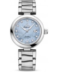 Omega De Ville Ladymatic  Automatic Women's Watch, Stainless Steel, Blue Dial, 425.30.34.20.57.003