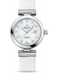 Omega De Ville Ladymatic  Automatic Women's Watch, Stainless Steel, Mother Of Pearl & Diamonds Dial, 425.32.34.20.55.002