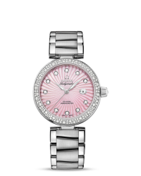 Omega De Ville Ladymatic  Automatic Women's Watch, Stainless Steel, Pink Dial, 425.35.34.20.57.001