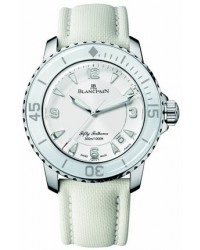 Blancpain Fifty Fathoms  Automatic Women's Watch, Stainless Steel, White Dial, 5015-1127-52