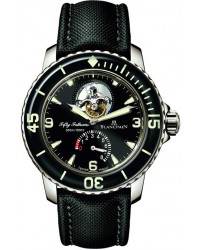 Blancpain Fifty Fathoms  Tourbillon Men's Watch, 18K White Gold, Black Dial, 5025-1530-52B
