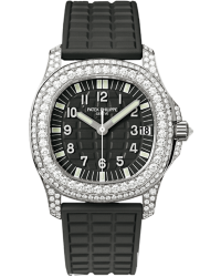 Patek Philippe Aquanaut  Quartz Women's Watch, 18K White Gold, Black Dial, 5069G-001