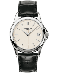 Patek Philippe Calatrava  Automatic Men's Watch, 18K White Gold, White Dial, 5127G-001