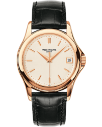 Patek Philippe Calatrava  Automatic Men's Watch, 18K Rose Gold, Cream Dial, 5127R-001