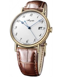Breguet Classique  Automatic Men's Watch, 18K Yellow Gold, White Dial, 5177BA/29/9V6