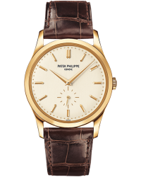 Patek Philippe Calatrava  Automatic Men's Watch, 18K Yellow Gold, Cream Dial, 5196J-001
