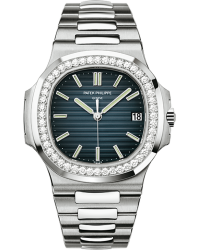 Patek Philippe Nautilus  Automatic Men's Watch, 18K White Gold, Blue Dial, 5713/1G-010