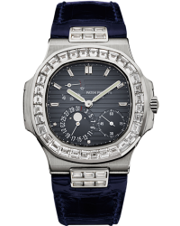 Patek Philippe Nautilus  Automatic With Power Reserve Men's Watch, 18K White Gold, Blue Dial, 5724G-001