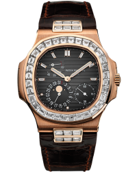 Patek Philippe Nautilus  Automatic With Power Reserve Men's Watch, 18K White Gold, Grey Dial, 5724R-001