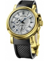Breguet Marine  Chronograph Automatic Men's Watch, 18K Yellow Gold, Silver Dial, 5827BA/12/5ZU