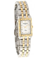 Raymond Weil Tango  Quartz Women's Watch, Steel & Yellow Gold Plated, White Dial, 5971-SPS-00995