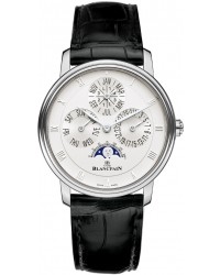 Blancpain Villeret  Automatic Men's Watch, 18K White Gold, Silver Dial, 6057-1542-55B