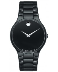 Movado Serio  Quartz Men's Watch, PVD Black Steel, Black Dial, 606594