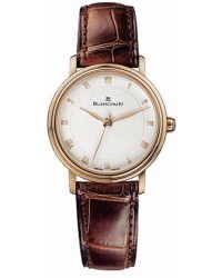 Blancpain Villeret  Automatic Women's Watch, 18K Rose Gold, Silver Dial, 6102-3642-55