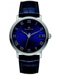 Blancpain Villeret  Automatic Men's Watch, 18K White Gold, Blue Dial, 6223C-1529-55A