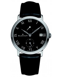 Blancpain Villeret  Manual Men's Watch, Platinum, Black Dial, 6614-3437-55B