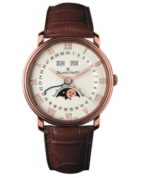 Blancpain Villeret  Automatic Men's Watch, 18K Rose Gold, Off White Dial, 6654-3642-55B