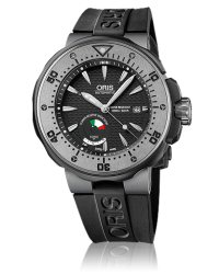 Oris   Automatic XL Men's Watch, Titanium, Black Dial, 667-7645-7284-Set