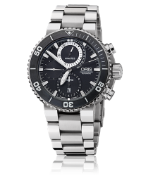Oris   Chronograph Automatic Men's Watch, Titanium, Black Dial, 674-7655-7184-Set