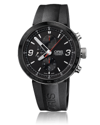 Oris   Chronograph Automatic Men's Watch, Stainless Steel, Black Dial, 674-7659-4174-07-4-25-06