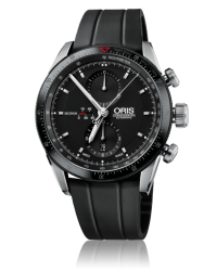 Oris   Chronograph Automatic Men's Watch, Stainless Steel, Black Dial, 674-7661-4434-07-4-22-20FC