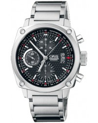 Oris Aviation BC4  Chronograph Automatic Men's Watch, Stainless Steel, Black Dial, 674-7616-4154-MB