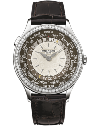 Patek Philippe Complications  Mechanical Women's Watch, 18K White Gold, Silver Dial, 7130G-001