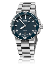 Oris Aquis  Automatic Men's Watch, Stainless Steel, Blue Dial, 733-7653-4155-07-8-26-01PEB