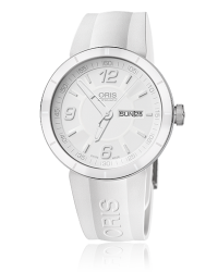 Oris TT1  Automatic Men's Watch, Stainless Steel, White Dial, 735-7651-4166-07-4-25-07