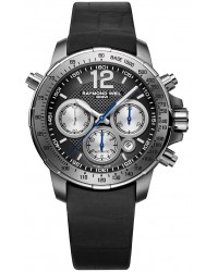 Raymond Weil Nabucco  Chronograph Automatic Men's Watch, Titanium, Black Dial, 7700-TIR-05207